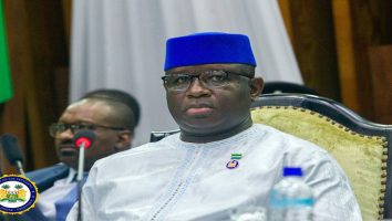 President of the Republic of S/L Rtd. Brig. Dr. Julius Maada Bio