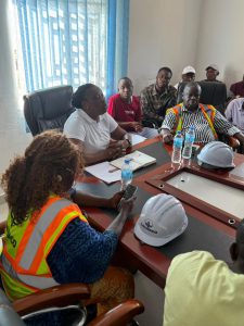 SALWACO MD addressing Kenema Station Staff